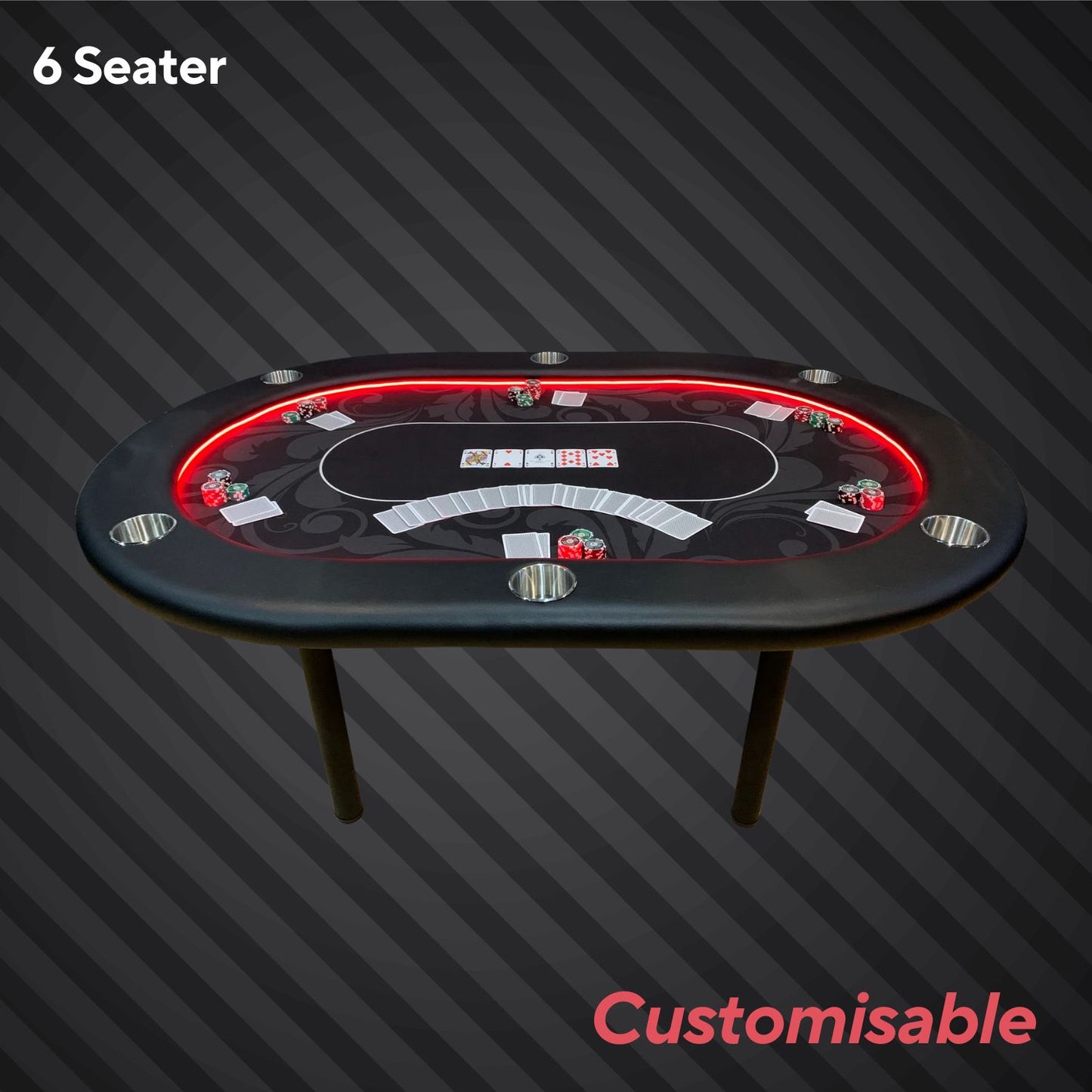 Premium+ 6-seater Poker Table