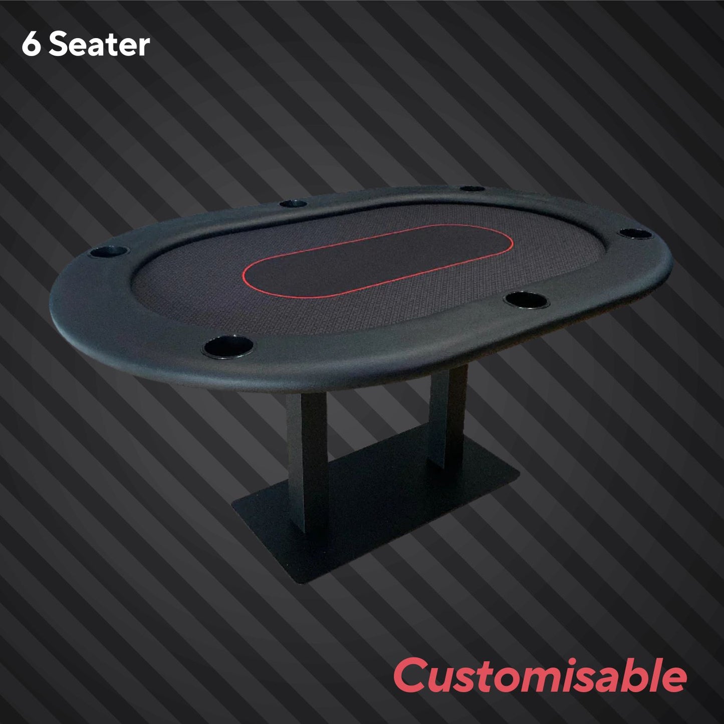 Premium 6-seater Poker Table