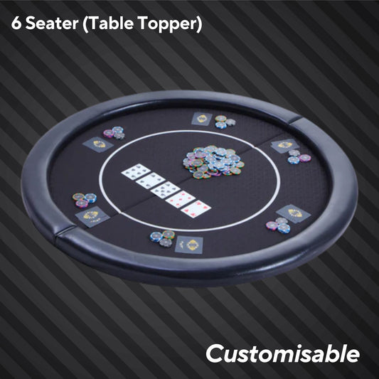 6-seater Folding Poker Table Topper